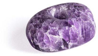 Glasstrohhalm Crystal Straw mit Edelstein Amethyst von VitaJuwel