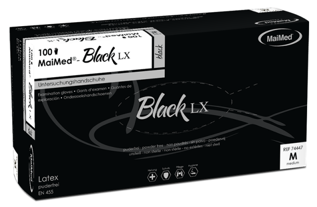 Latex-Untersuchungshandschuhe Black LX
