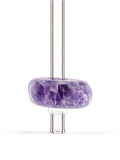 Glasstrohhalm Crystal Straw mit Edelstein Amethyst von VitaJuwel