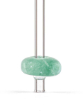 Glasstrohhalm Crystal Straw mit Edelstein Aventurin von VitaJuwel